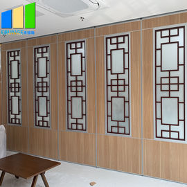 Moveable Sliding Partition Walls Include Grill Glass Design With Aluminum Frame