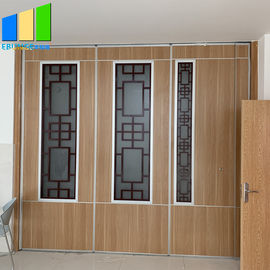 Moveable Sliding Partition Walls Include Grill Glass Design With Aluminum Frame