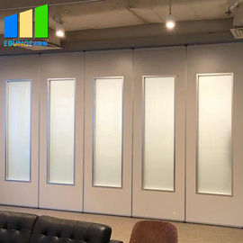 Folding Wood Glass Door Movable Partition Walls For Banquet Hall