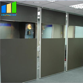 Customized Sound Proof Partitions Half Glass Wall Partition With Multi Color