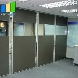 Customized Sound Proof Partitions Half Glass Wall Partition With Multi Color