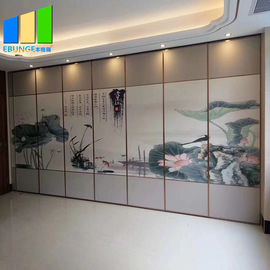 Restaurant Movable Acoustic Room Dividers Leather Painting Finish Partition Wall