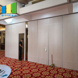 Sound Proof Movable Wooden Folding Sliding Partition Walls For Auditoriums / Ballroom
