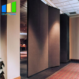 Soundproof Sliding Partition Walls 4 Meters Fabric Surface For Restaurant Meeting Room