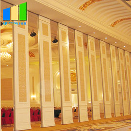 Office Hotel Lobby Decor Wooden Movable Partition Walls Design For Restaurant