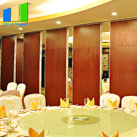 Theater Folding Partition Walls Aluminum Track Wooden Gypsum Board Wall Partition