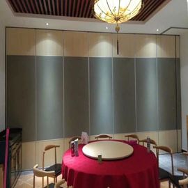 Collapsing Fabric Leather Sliding Folding Partition Walls For Conference Center