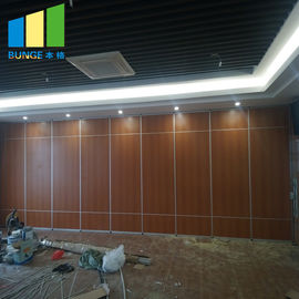 Aluminum Frame Sliding Folding Door Wooden Sound Proof Partition Movable Wall System