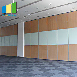 Hanging Movable Wood Folding Soundproof Acoustic Room Divider For Banquet Hall