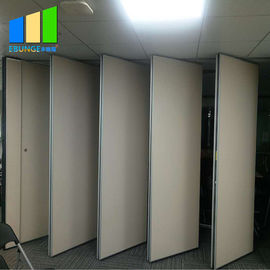 EBUNGE Sliding Folding Partitions Movable Walls Space Divider MDF Finish For Office Meeting Room