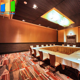 Top Hung Sound Proof Partitions Folding Wooden Dividers Acoustic Movable Partition For Conference Center