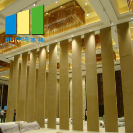 85mm Thickness Sliding Partition Walls For Banquet Hall Soundproof Customized Movable Room Divider