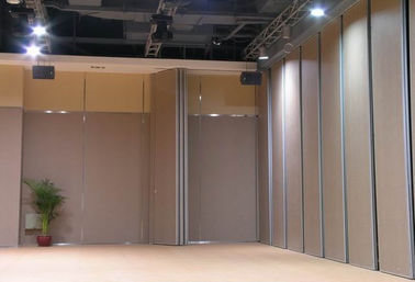 Soundproof Operable Sliding Partition Walls With Fabric MDF Hard Cover For Gymnasiums