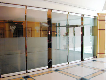 Soudproof Aluminum Frameless Tempered Glass Partition Room Divider For Office
