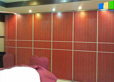 Sound Proof Office Meeting Room Panels 65mm Thickness Wooden Material Sliding Partition Wall
