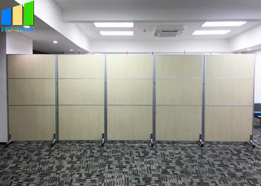 Office Room Division Folding Partition Walls With Wheels For Hotel Space Dividing