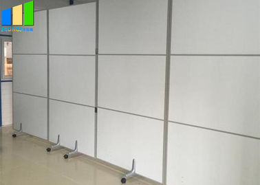 Restaurant Low Hight Folding Wall Partition With Wheels Mdf Melamine Office Divider With Wheels