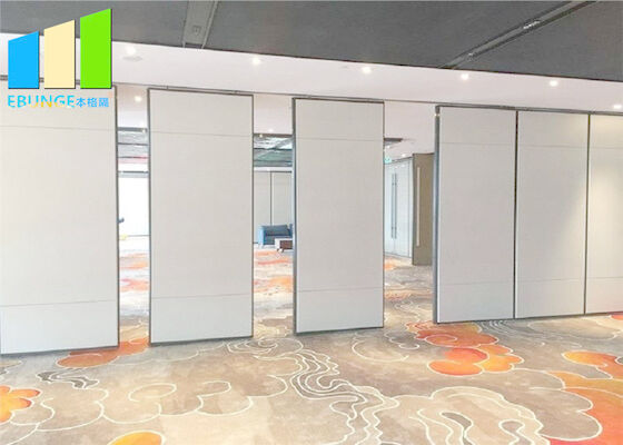 White Color MDF Laminate Operable Movable Partition Walls