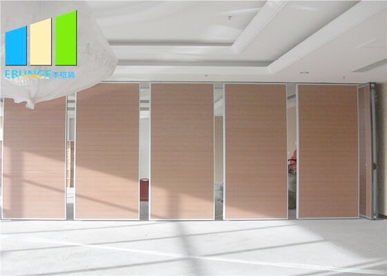 Temporary Sliding Acoustic Wooden Movable Partition Walls Dividers For Church
