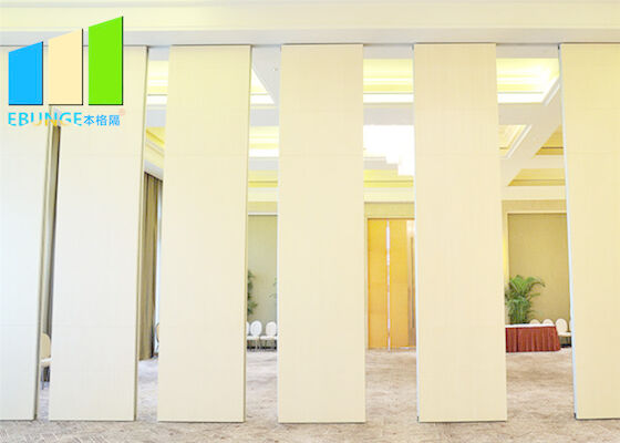 Customized Leather Folding Wooden Demountable Acoustic Partition Wall For Office