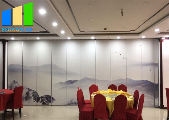 Acoustic Divider Movable Soundproof Folding Partition Walls Panel For Restaurant