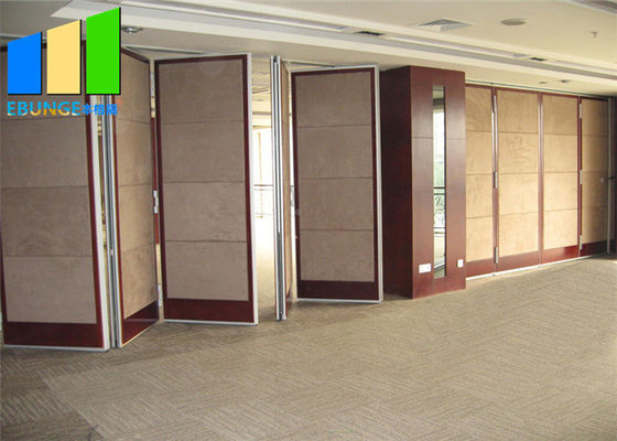 Aluminum Frame Sound Proof Fabric Folding Partition Walls For Office Training Room
