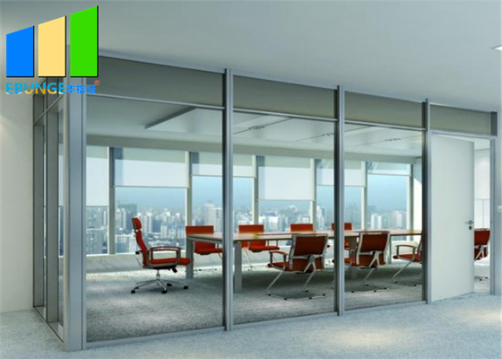EBUNGE Fireproof Tempered Glass Partition System For Office And Hotel Decoration