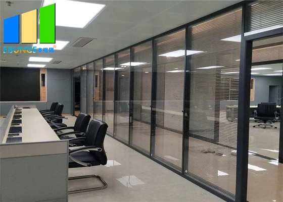 Aluminum Frame Soundproof Glass Partition Full Height Office Wall Divider