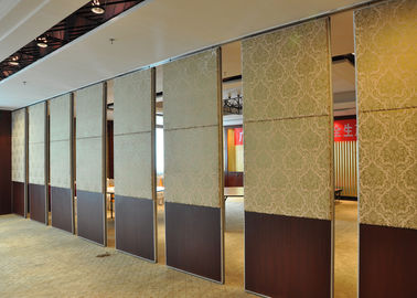 Steel Carpet Finish Folding Sliding Partition , Timber Partition Wall
