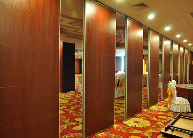 EBUNGE Sound Barrier Walls Space Divider Sliding Partition Walls MDF Melamine Finish For Hotel Meeting Room