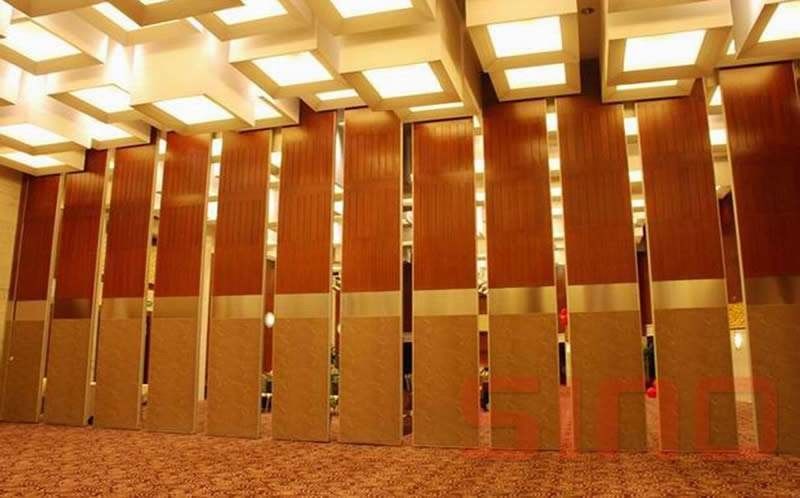 Commercial Folding Door Mdf Board Automatic Room Dividers For Great Hall