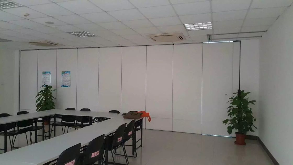 MDF Board Movable Wooden Partition Wall for Conference Room Aluminium Frame