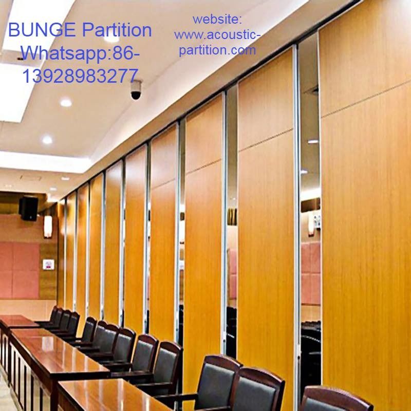 85mm Width Movable Wooden Acoustic Partition Wall For Banquet Hall / Classroom