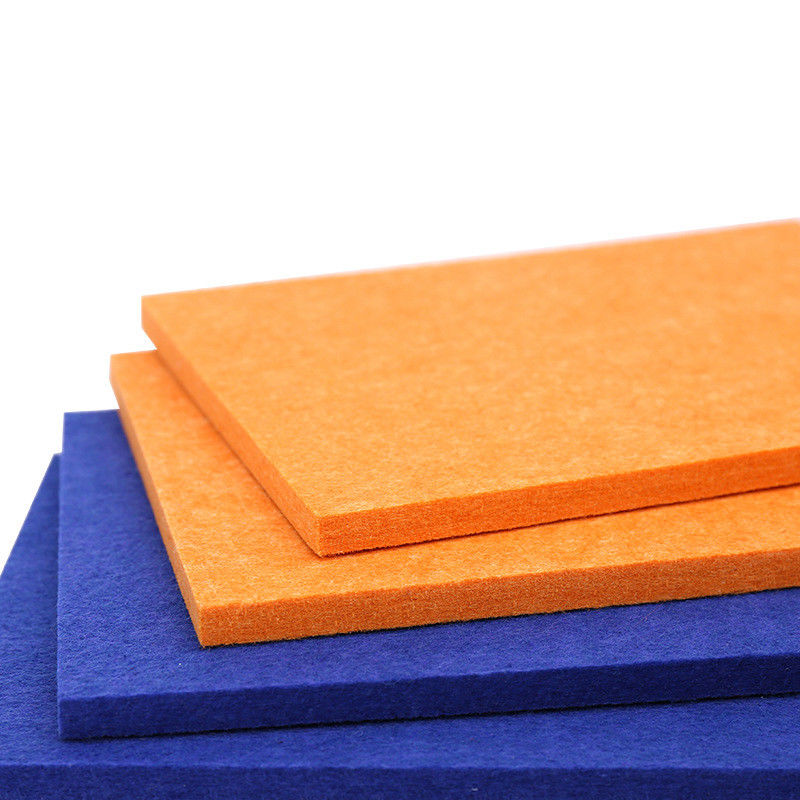 Fireproof Blue Polyester Acoustic Wall Panels For Studio And Music Room