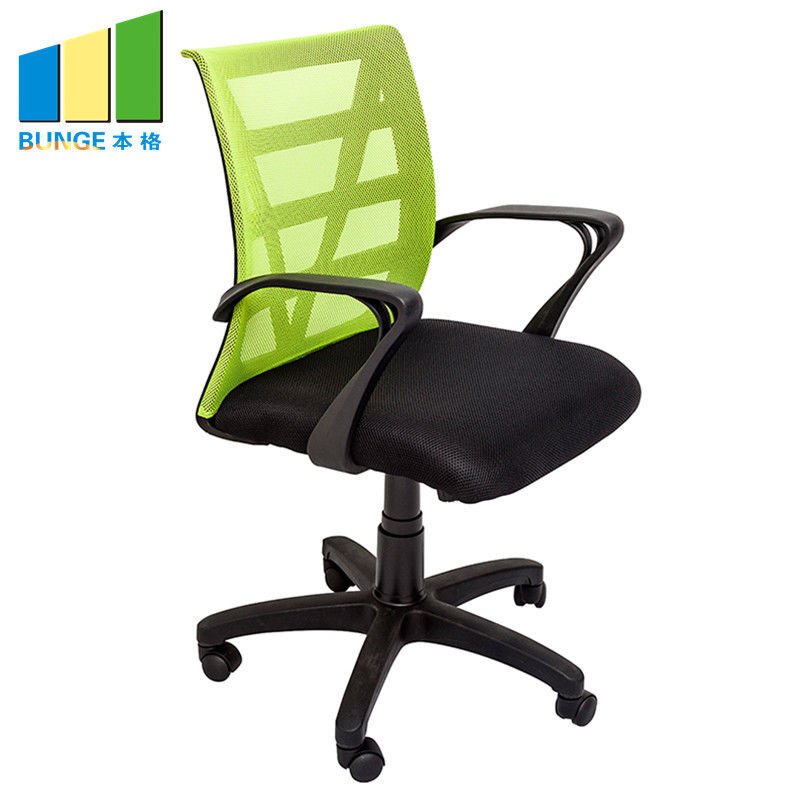 Metal Frame Comfortable Office Mesh Chair / Fabric Office Chair With Nylon Wheels