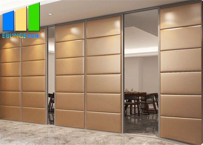 Foldable Room Partition Wall Aluminium Sound Proof Hotel Sliding Door Partition