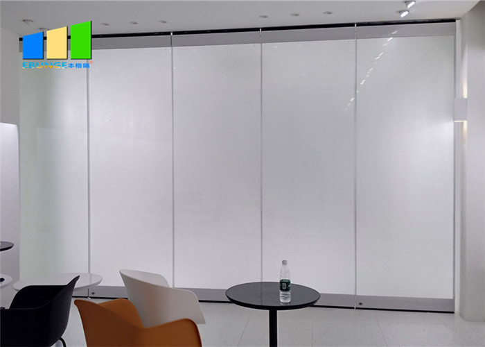 Folding Glass Partition Accessories Frameless Aluminium Glass Partition For Bathroom