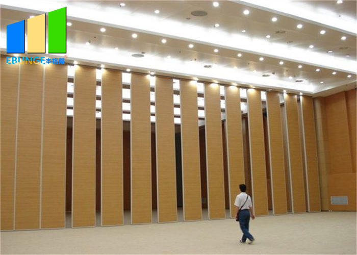 Temporary Soundproof Partition Wall Interior Wood Movable Temporary Sliding Wall Sound Proof Partition