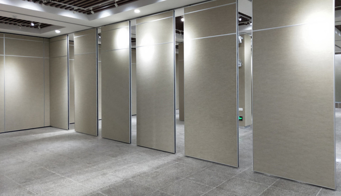 Conference Room Sliding Partition Wall With Aluminum Frame / Acoustic Room Divider