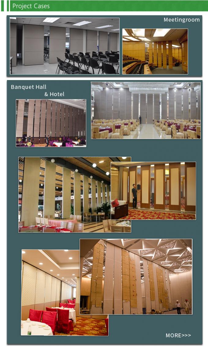 Folding Acoustic Partition Wall Commercial / Soundproof Mobile