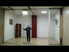 sliding glass partition wall