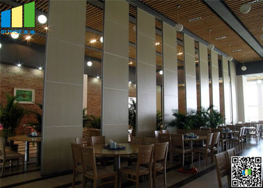 Acoustic Hanging Office Partition Wall , Gypsum Movable Folding Hotel Wall