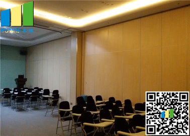 Fabric Wooden Exhibition Partition Wall , Folding Operable Partition Walls