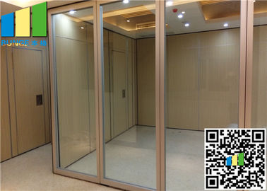 Meeting Room Sliding Folding Glass Wall Partition Panels 12mm ~ 0.5 Inch