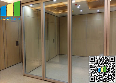 Sliding Aluminum Glass Partition Wall , 10mm Tempered Glass Wall Partition