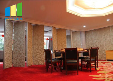 Banquet Hall  Mobile Sliding Soundproof Collapsible Wall Partitioning With Folding Door