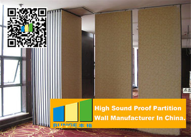 Aluminum Frame Wooden Operable Partition Wall Soundproofing For Banquet Room