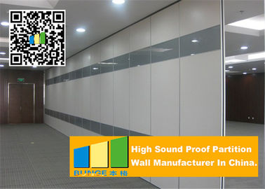 Aluminum Frame Wooden Partition Soundproof Movable Partitions For Multifunction Room