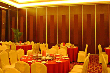 Melamine / Fabric Surface Acoustic Folding Room Dividers For Hotel