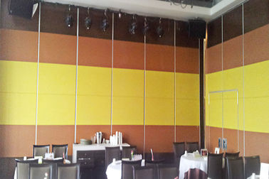Sound Proof Aluminum Movable Restaurant Wall Partitions 85mm Thickness